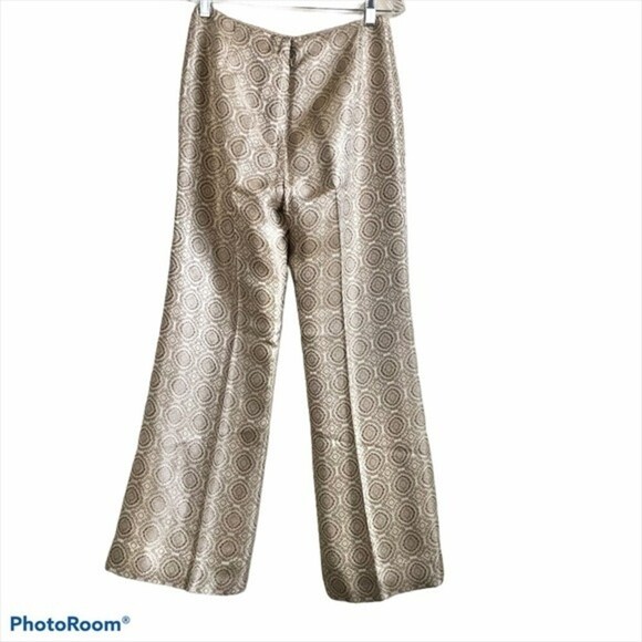 Muse Pull-on Wide Leg Pants Metallic Boho Size 4 - Picture 3 of 8